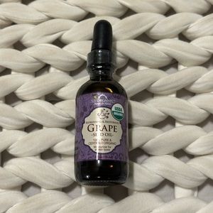 Organic grape Seed Oil, new, opened, excellent rare for anti aging high quality